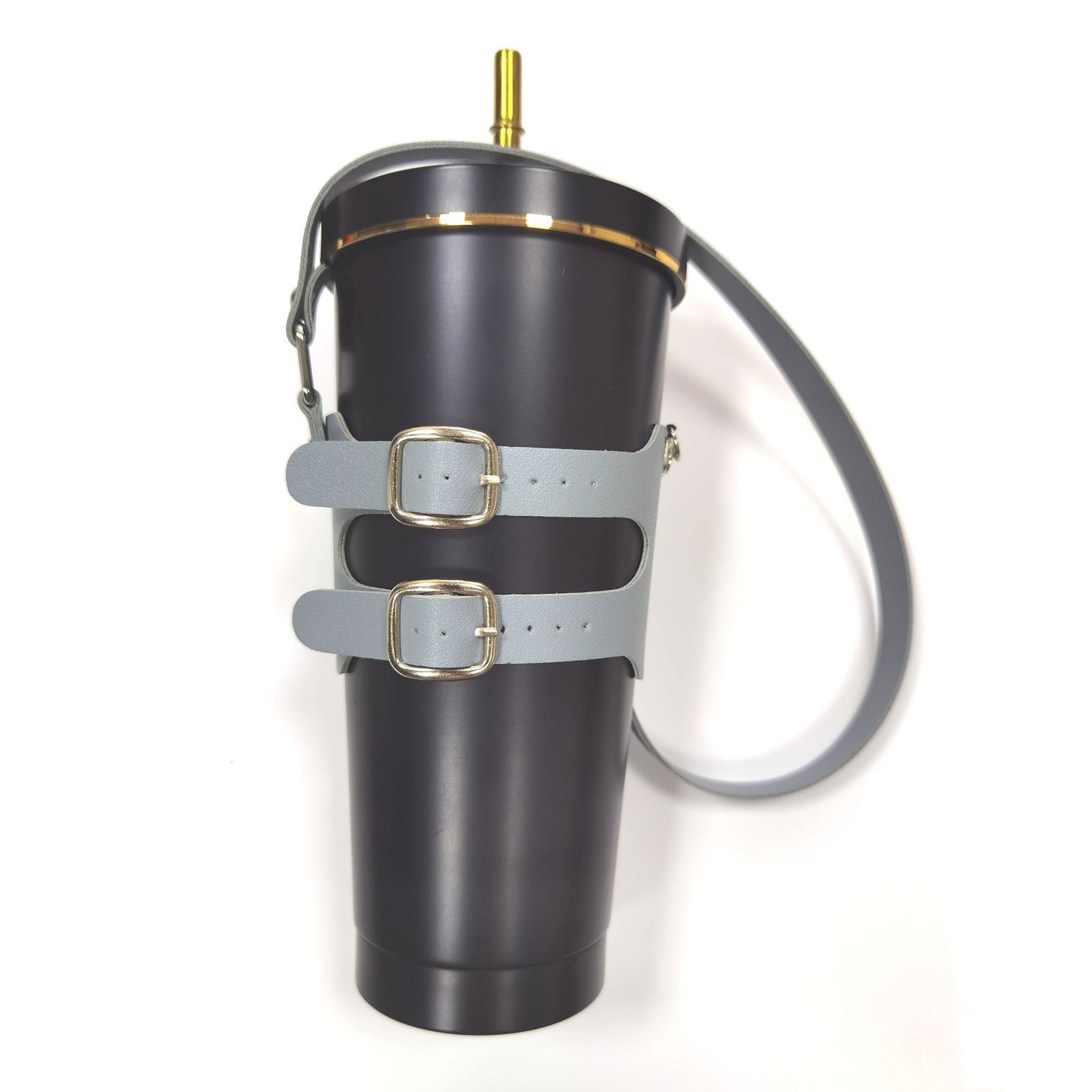 Wholesale Adjustable PU Leather Non-slip Insulated Cup Holder
